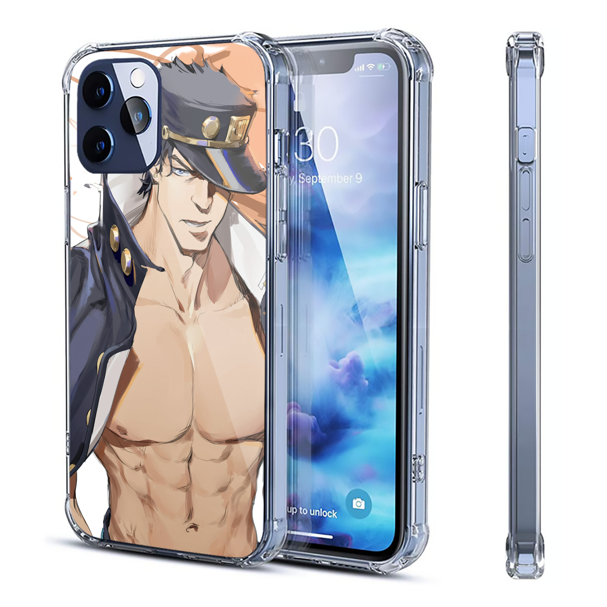 （画像用） ジョジョの奇妙な冒険 JoJo's Bizarre Adventure 【iPhone 12シリーズ対応】透明スマホケース（クリアソフトケース）
